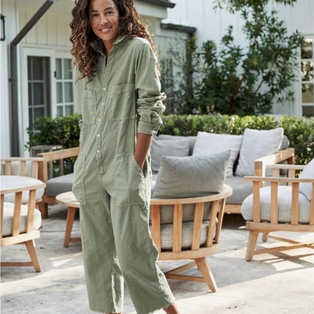 Frank & Eileen Sage Green Jumpsuit